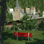 Dorf im Tal