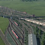 Fortschritt des Gleisvorfeldes von Vögele/ Fertigstellung der Vegetation