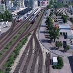Bahnof Kempten mit Blick auf das Bw