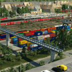 Regionalexpress unter der Luftbrücke