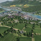 Blick über die Weinberge von Kirchberg
