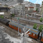 Be5/7 mit Personenwagen aus Holz