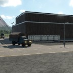 LKW fahren auf Bauernhof und Industrieanlage "Lebensmittelfabrik"
