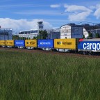 Ferrymasters Ganzzug mit Re 482 von SBB Cargo