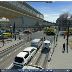 Ecke Eberswalder-Danziger Straße und Schönhauser Allee - Verkehrsbetrieb (Rush Hour)