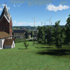 Hinter der Kirche