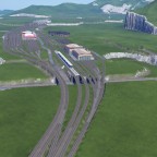 Übersicht der Bahnanlagen (Rohbau) und S Bahn Station