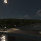Brücke bei Vollmond