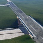 Gestaltung der ersten Auf-  und Abfahrt zur Autobahn I
