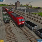 WIP Stahlwerk mit großem Rangierbahnhof