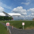 Spazierweg nahe dem Flugplatz. Benützung auf eigene Gefahr!