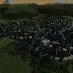 Stadt im Tal
