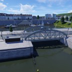 Kleiner Hafen mit Zugbrücke