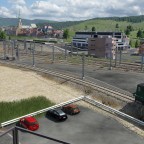 Der Balkon zum Bahndamm
