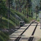 Kleine nachmittägliche Szenerie am Bahnhof Battenberg