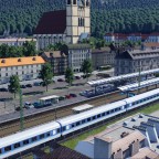 Ein InterRegio auf Durchfahrt