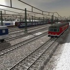 Regionalbahn im Winter