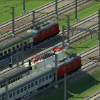 IC kreuzt S-Bahn am HBF