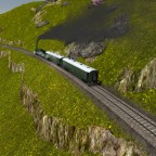 Nebenbahn über ein Gebirge