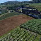 Das Fusel-Weinbaugebiet nähert sich dem Ende, zumindest in Bezug auf die noch annehmbare Performance sollte man das Spiel nicht ungebührlich strapazieren. Aber hier noch ein kleine Zugbegegnung auf Höhe des Gasthofes "zur sonnigen Fusel".