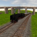 BR 01 auf dem Weg zum Bahnhof