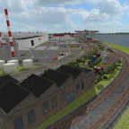 Industriegebiet mit Hafen