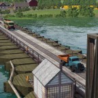 Die Schiffsbrücke von Furth