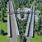 Keilbahnhof in Minden Blickrichtung Süd
