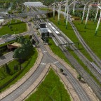 Blick vom neuen S-Bahnhof Rokford zum neuen HBF von Hohenberg an der Eder.