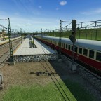 Durchfahrt des TEE Luxus Zuges ca 1968, erst ende 1969 anfang 1970 halten die Züge dort