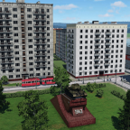 Bahnhofsvorplatz der Schweizer Hauptstadt Relm