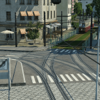 Tram in der Altstadt