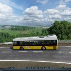 Eines der wenigen original Postautos die auf der Insel verkehren.
