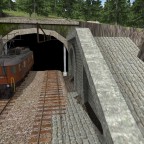 Ausfahrt aus dem Lötschbergtunnel