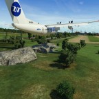 Knappe Kiste beim Landeanflug