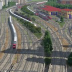 Blick vom Dach des Hauptbahnhof Freifeld in Richtung Norden