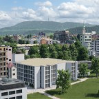 Blick über das Areal der Kantonsschule