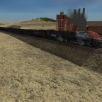 Big-Boy driven train picks up iron ore