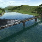 Südbahn Reihe 19 startet in Graz über die neu eröffnete Murbrücke