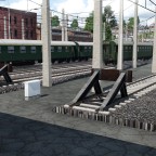 Alte Züge in Burgstall abgestellt - an dieser Stelle soll künftig ein Eisenbahnmuseum entstehen - 22.08.1973