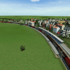 Güterzug durchquert den Teilerbahnhof
