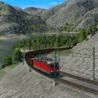 Im wunderschönen Fjordtal mit einem Erzzug