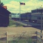 Einfahrt in den Bahnhof