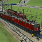 Verschiebung Ae 6/6 und V90 mit Unterstützungszug
