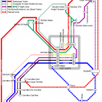 Fort Worth Liniennetzplan