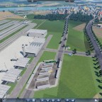 Greven/Bonn Int. Airport und Stadt Greven