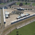 Trigon-Bahnhof im Bau