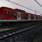 Nahaufnahme einer S-Bahn (BR 423)