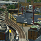 Großbaustelle mit Blick auf das Bw 1