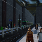 (fast) unterirdische Tramstation